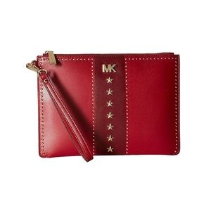 MICHAEL KORS Medium Zip Pouch Studded Wristlet
